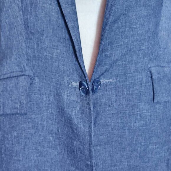 Reed Hill Vintage Blue Equestrian Day Coat Size 10 Blue Womens Equestrian Jacket - Picture 5 of 12